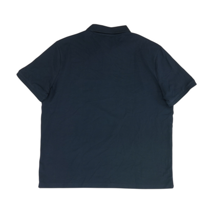 Navy Solid Short Sleeve Polo
