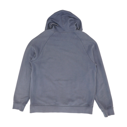 Blue Solid Hoodie Pullover