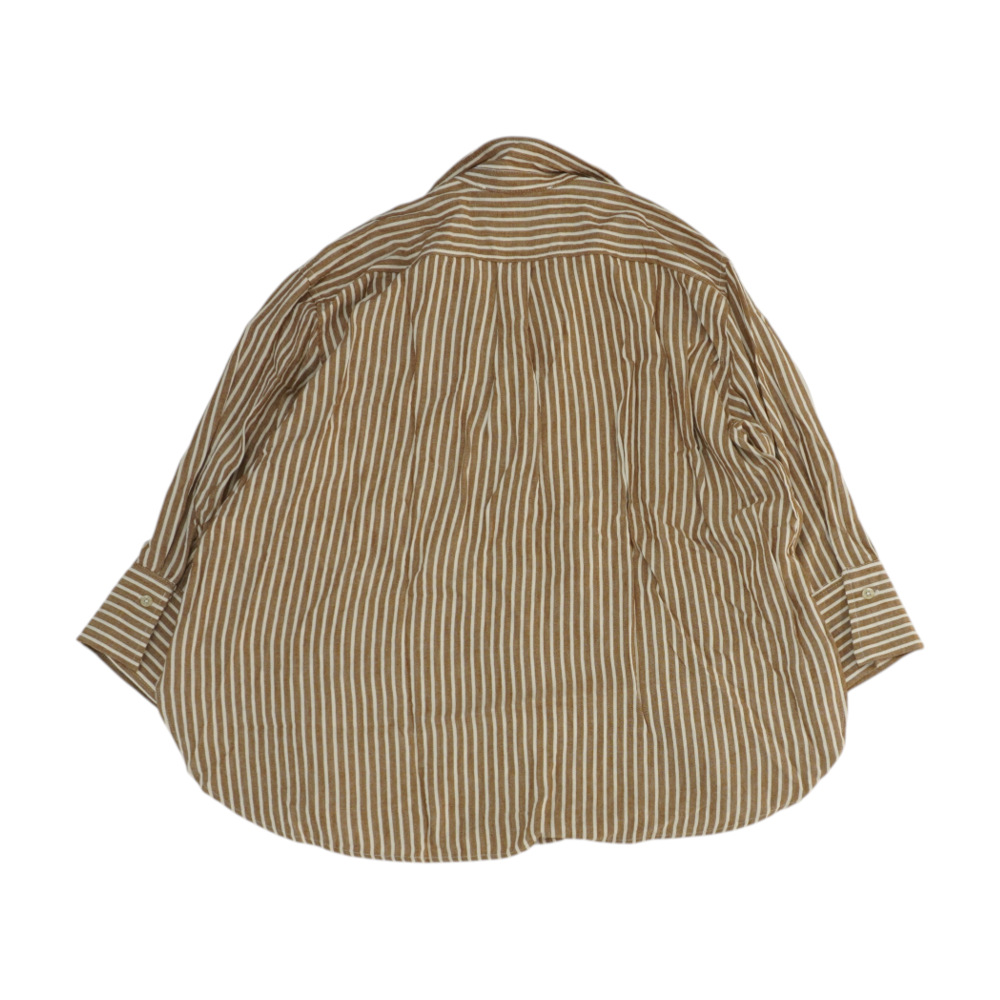 Brown Striped Button Down