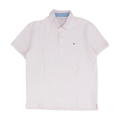 Pink Solid Short Sleeve Polo