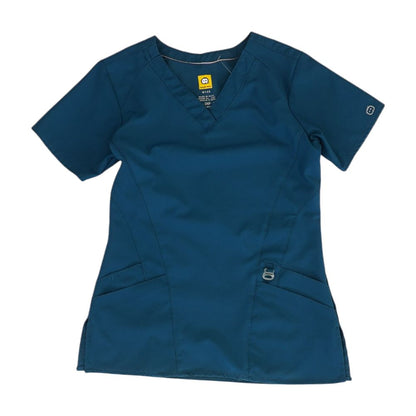 Teal Solid Scrub Top T-Shirt