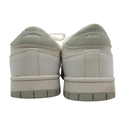 White Low-Top Athletic Shoes
