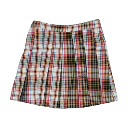 Multi Plaid Skirt