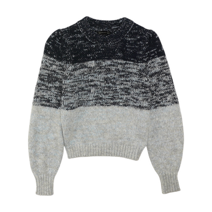 Navy Color Block Pullover Sweater