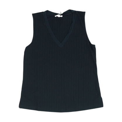 Black V Neck Knit Top