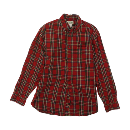 Red Plaid Flannel Button Down