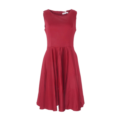 Maroon Midi Dress