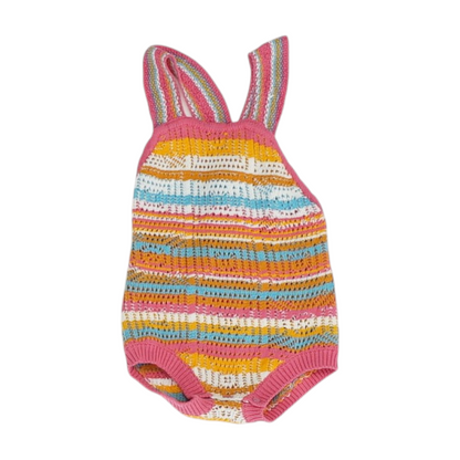 Multi Striped Sleeveless One-Piece