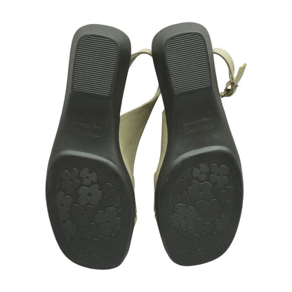 Tan Wedged Sandals