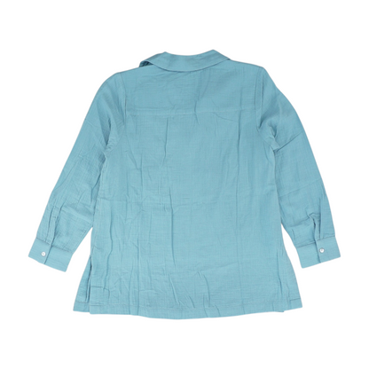 Blue Petite Button Down