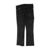 Black Print Straight Jeans
