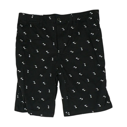 Black Graphic Chino Shorts