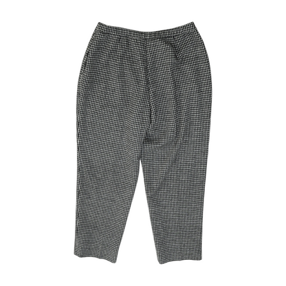 Black Petite Houndstooth Pants
