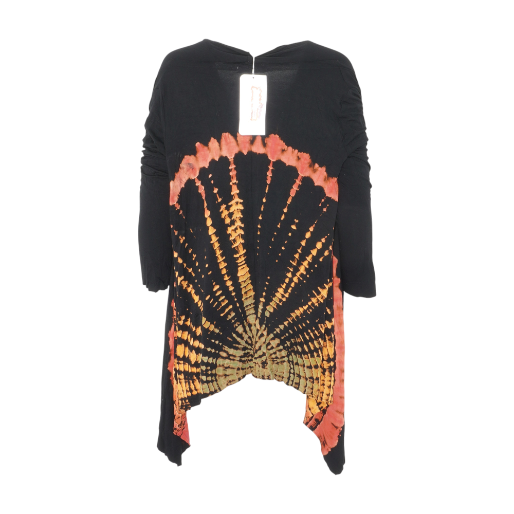 Black Abstract Blouse