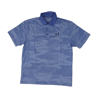Blue Camo Short Sleeve Polo