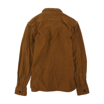 Tan Solid Flannel Button Down