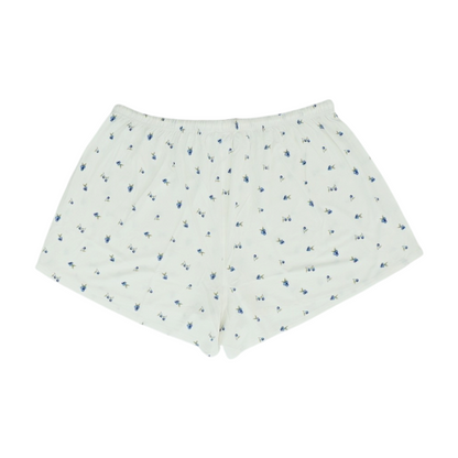 White Graphic Pajama Bottom