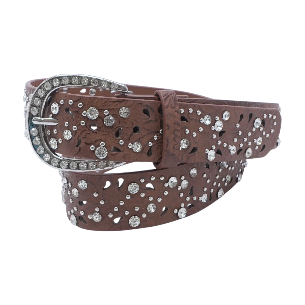Brown Faux Leather Belt