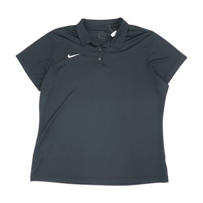 Black Solid Short Sleeve Polo