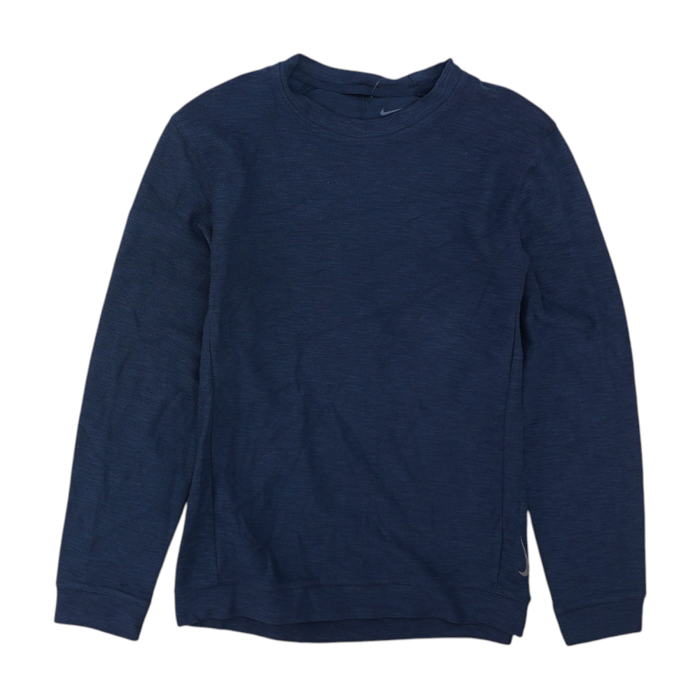 Navy Solid Pullover Sweater