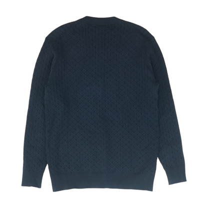 Navy Solid Pullover Sweater