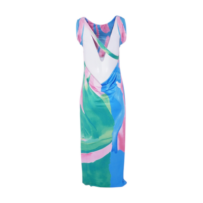 Multi Tie-Dye Maxi Dress