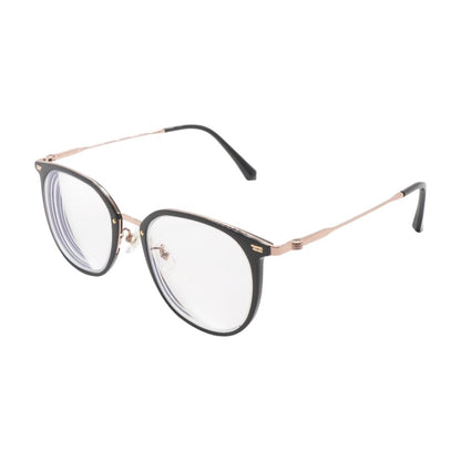 Black Round Unknown Prescription Eyeglasses