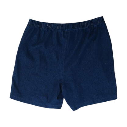 Blue Solid Shorts