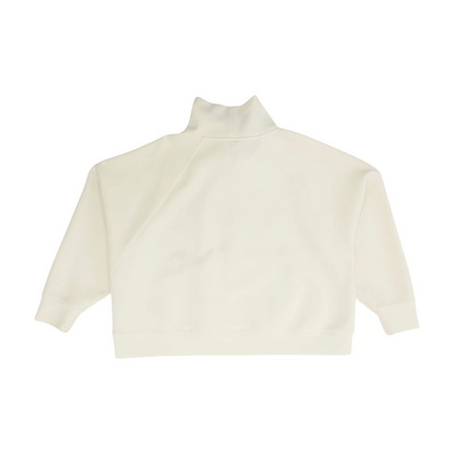 Beige Plus Solid 1/4 Zip Pullover