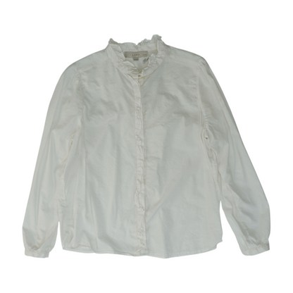 White Petite Button Down