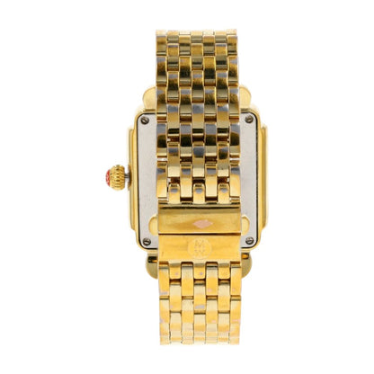 Women's Deco Madison Mid 18K Gold Plated Stainless Steel Diamond Dial Watch