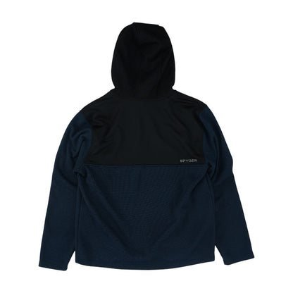 Blue Color Block 1/4 Zip Pullover