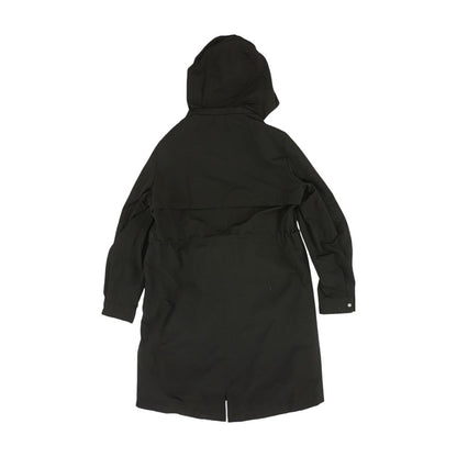 Black Solid Rain Coat