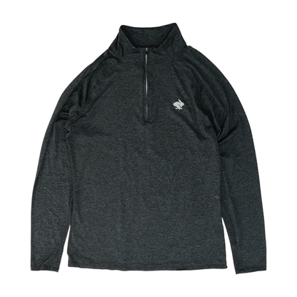 Charcoal Solid 1/4 Zip Pullover
