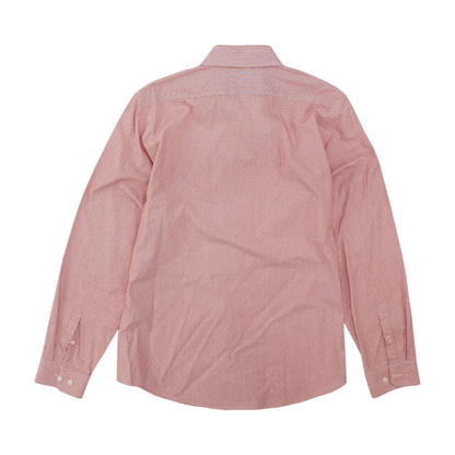 Red Striped Long Sleeve Button Down