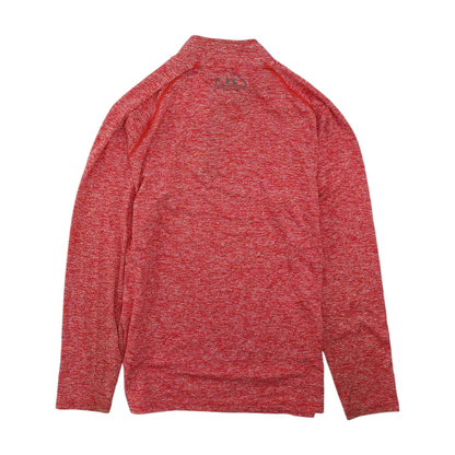 Red Solid 1/4 Zip Pullover
