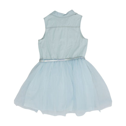 Blue Solid Dress