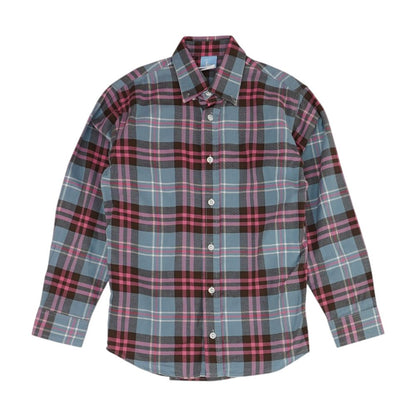 Multi Plaid Long Sleeve Button Down