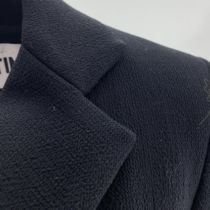 Black Paint Travel Learn Crystal Short Blazer