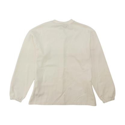 Ivory Solid Sweatshirt Pullover