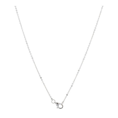 14K White Gold Cultured Pearl Station Pendant Necklace