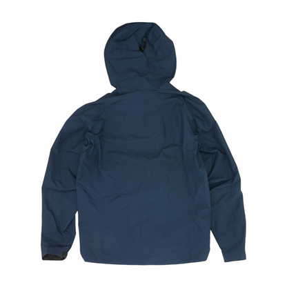 Blue Solid Rain Jacket