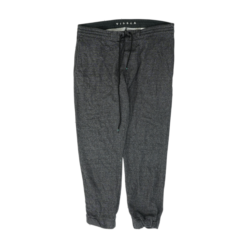 Gray Striped Straight Pants