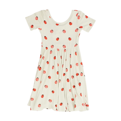 Beige Graphic Dress