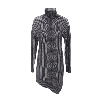 Black Striped Mini Dress