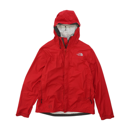 Red Solid Rain Jacket