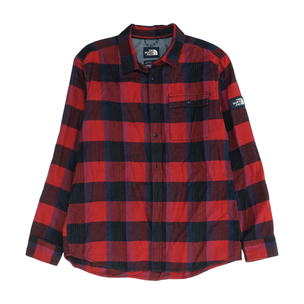 The North Face Multi Plaid Flannel Button Down – Image 1