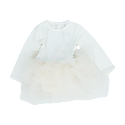 Ivory Solid Long Sleeve Onesie