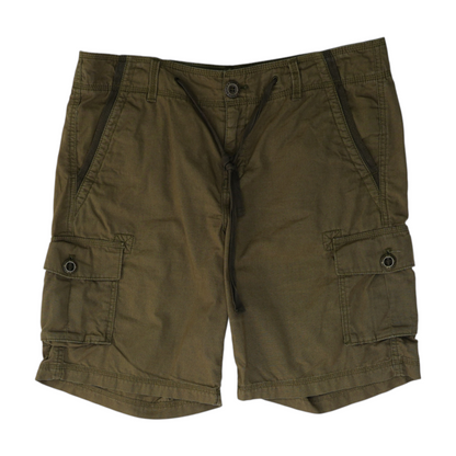 Olive Solid 5-Pocket Shorts