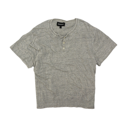 Gray Solid Pullover Sweater